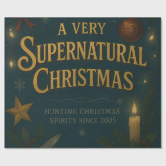 Papel De Presente A Very Supernatural Christmas Carta Regalo Natale