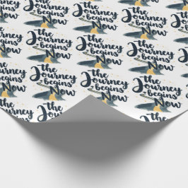 Papel De Presente A Viagem Começa Agora