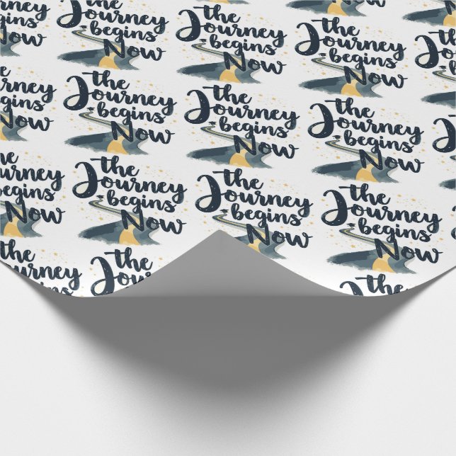 Papel De Presente A Viagem Começa Agora (Ponta)