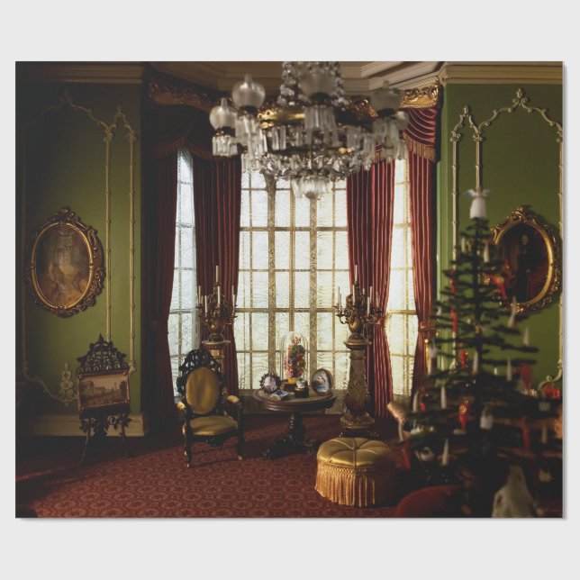 Papel De Presente A Victorian Christmas - Wrapping Paper (Aberto)