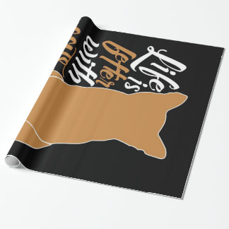 Papel De Presente A Vida É Melhor Com Gatos