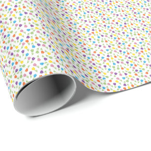 Papel De Presente A vida é melhor com Tulipas - Padrão colorido