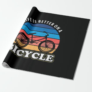 Papel De Presente A Vida É Melhor Num Bicicleto