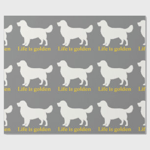 Papel De Presente A vida é ouro de um recuperador