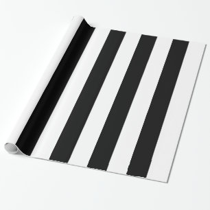 Papel De Presente A zebra preto e branco listra o teste padrão