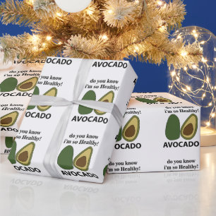 Papel De Presente Abacate Você Sabe Que Sou Tão Saudável Abacate