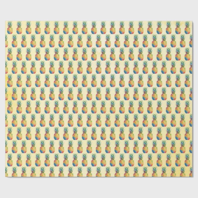 Papel De Presente Abacaxi (Aberto)
