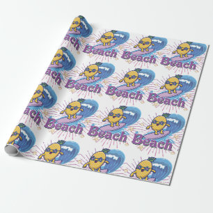 Papel De Presente abacaxi engraçado