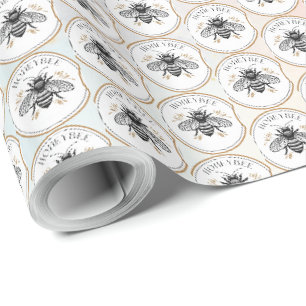 Papel De Presente Abelha Melífera
