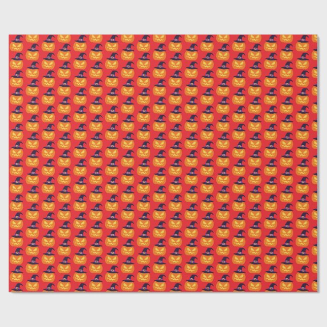Papel De Presente abóbora de halloween (Aberto)