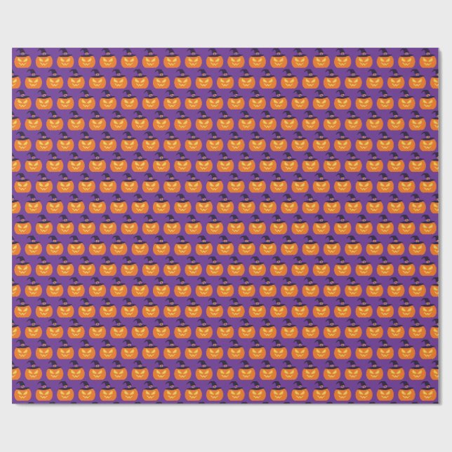 Papel De Presente Abóbora de Halloween (Aberto)