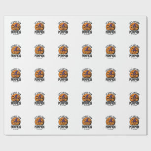 Papel De Presente Abóbora de Halloween Chapéu de Bruxa Engraçado Ass