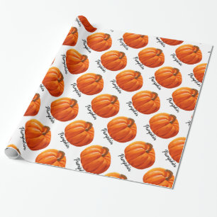 Papel De Presente Abóbora Halloween