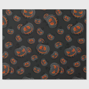 Papel De Presente Abóboras de Halloween
