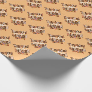Papel De Presente Abóboras & Louvores: Uma Colheita de Gratidão