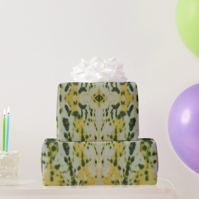 Papel De Presente Abobrinha Amarela e Verde (Presentes para festas)