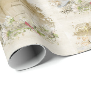 Papel De Presente abra o romance do livro do casamento para o