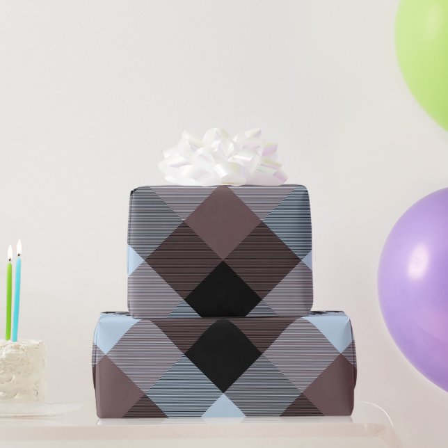 Papel De Presente Abstração Geométrica Quadrada 8 (Presentes para festas)