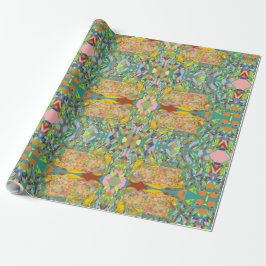 Papel De Presente Abstract art retro impressionistic design