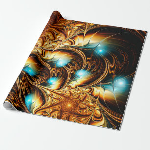 Papel De Presente Abstract artistic golden light background. Fine de