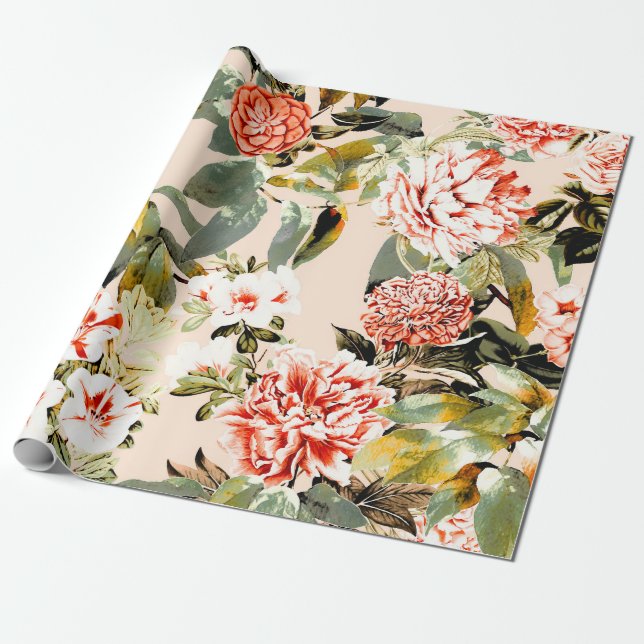 Papel De Presente Abstract garden pattern (Desenrolado)