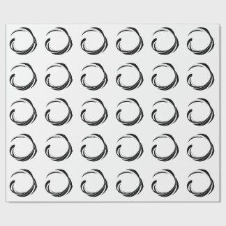 Papel De Presente Abstract Swirl Circle Design – curved ring artwork