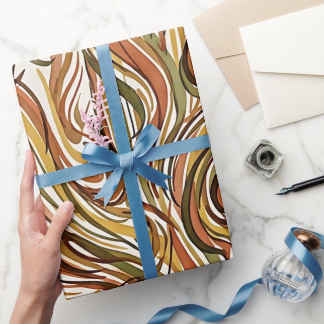 Papel De Presente Abstrato (Presentear)