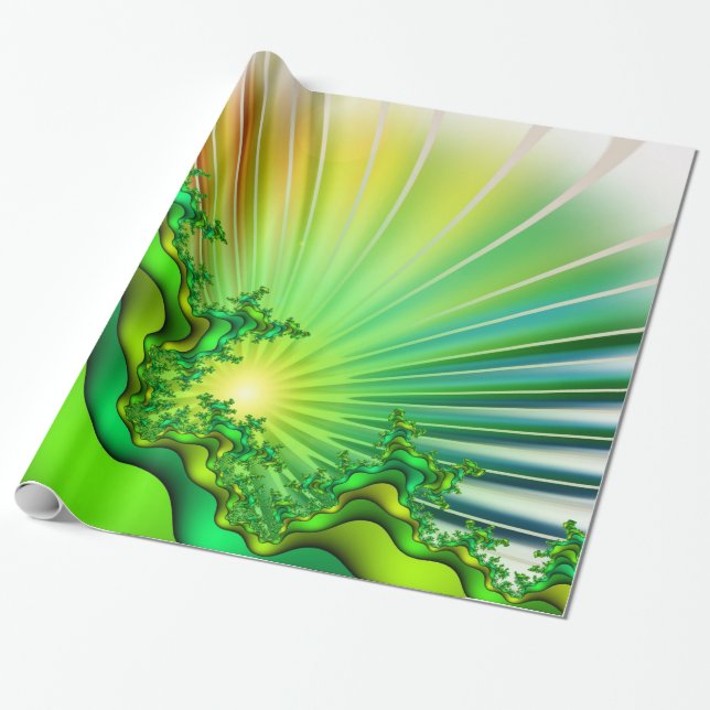 Papel De Presente Abstrato Art 84 Wrapping Paper (Desenrolado)