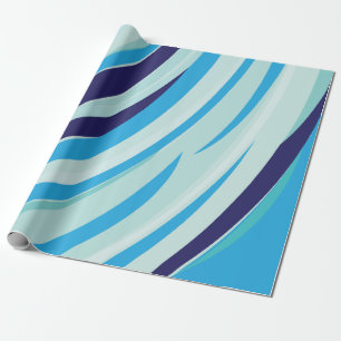 Papel De Presente Abstrato Azul-curva, faixa de diagnóstico