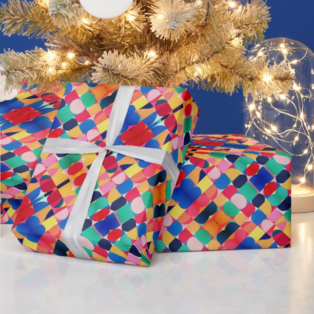 Papel De Presente Abstrato Bauhaus - Papel de Fixação de Arte (Feriados)