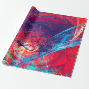 Papel De Presente Abstrato belo fundo vermelho e azul brilhante
