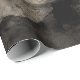 Papel De Presente Abstrato Black Ivory Creamy Painting Urban