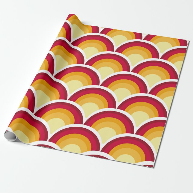 Papel De Presente Abstrato chinês, japonês - pele escamosa - mitolog (Desenrolado)