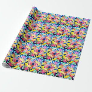 Papel De Presente Abstrato cor d'água, fundo fantástico
