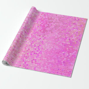 Papel De Presente Abstrato cor-de-rosa brilhante com brilho