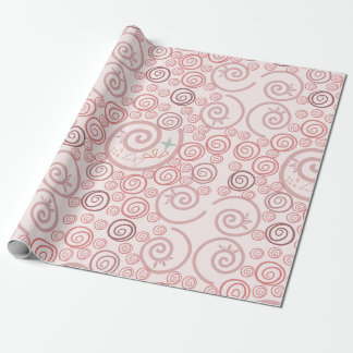 Papel De Presente Abstrato cor-de-rosa revestido