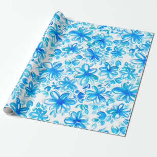Papel De Presente Abstrato de aquarela branca chintz sem costura, ch