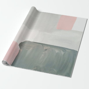 Papel De Presente Abstrato de arte moderna. Pintura rosa, gra