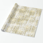 Papel De Presente Abstrato de Bokeh de Jewel Dourada<br><div class="desc">Abstrato de Bokeh de Jewel Dourada</div>