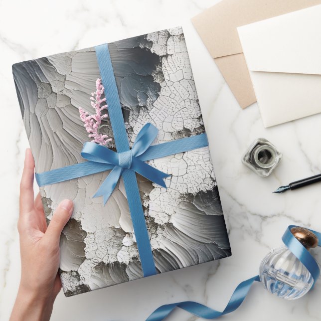 Papel De Presente Abstrato de Contemporâneo de Coletor Texturado (Presentear)