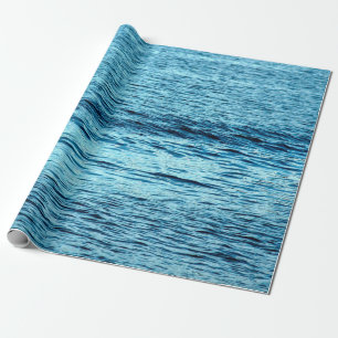 Papel De Presente Abstrato de fundo de onda de água azul abstrato, a