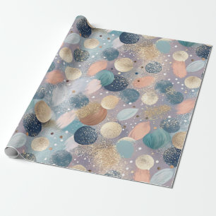 Papel De Presente Abstrato de ponto brilhante Elegante e golpes