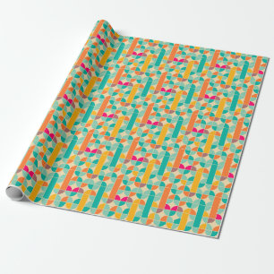 Papel De Presente Abstrato de retrô: Design sem costura do Eterno.