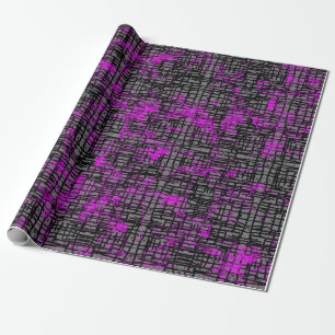 Papel De Presente Abstrato de roxo e Cinza