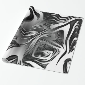 Papel De Presente Abstrato de Tinta Silver
