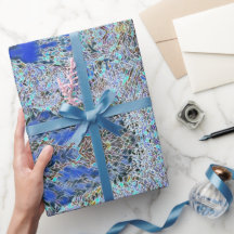 Abstrato de vidro de lavanda de blues