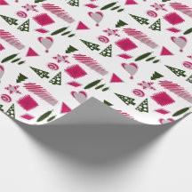 Abstrato designs de Natal rosa e rosa