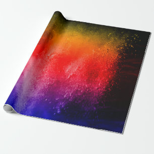 Papel De Presente Abstrato em pó, fundo pulverizado, movimento de co
