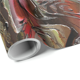 Papel De Presente Abstrato entalhado em mogno e Escuro Escuro