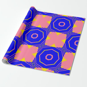 Papel De Presente Abstrato floral geométrico de abstrato sem costura